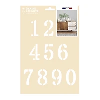 Pochoir a4 - chiffres