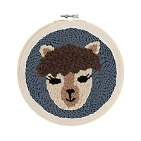 Ens. broderie au poinçon lama