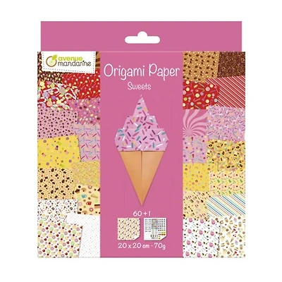 Papier origami - friandises