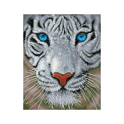 Kit créatif diamond dotz - tigre blanc