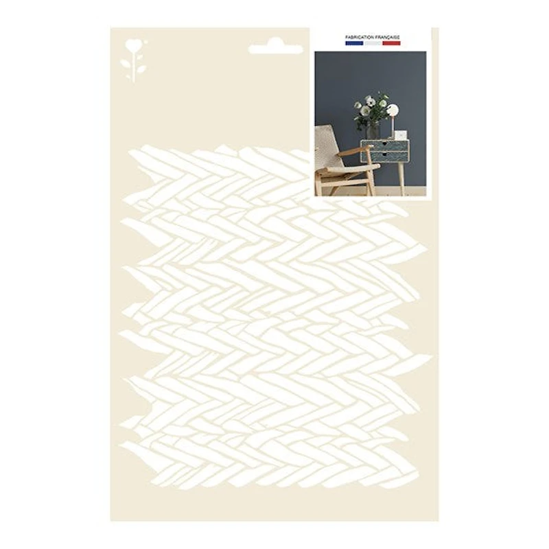 A4 Stencil - Weaving
