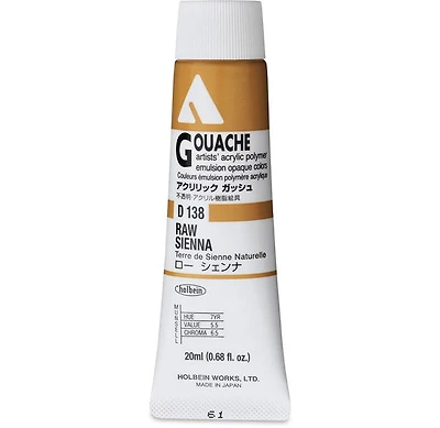 Gouache acryla terre de sienne naturelle série a - 20ml