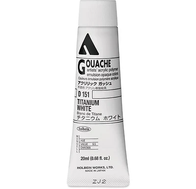 Gouache acryla blanc de titane série a - 20ml