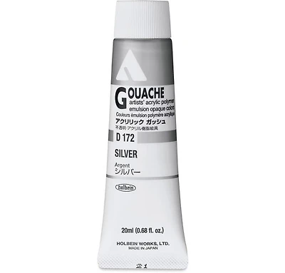 Gouache acryla argent série c - 20ml
