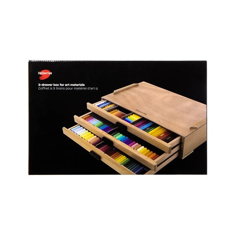 Boîte de rangement en bois à tiroirs