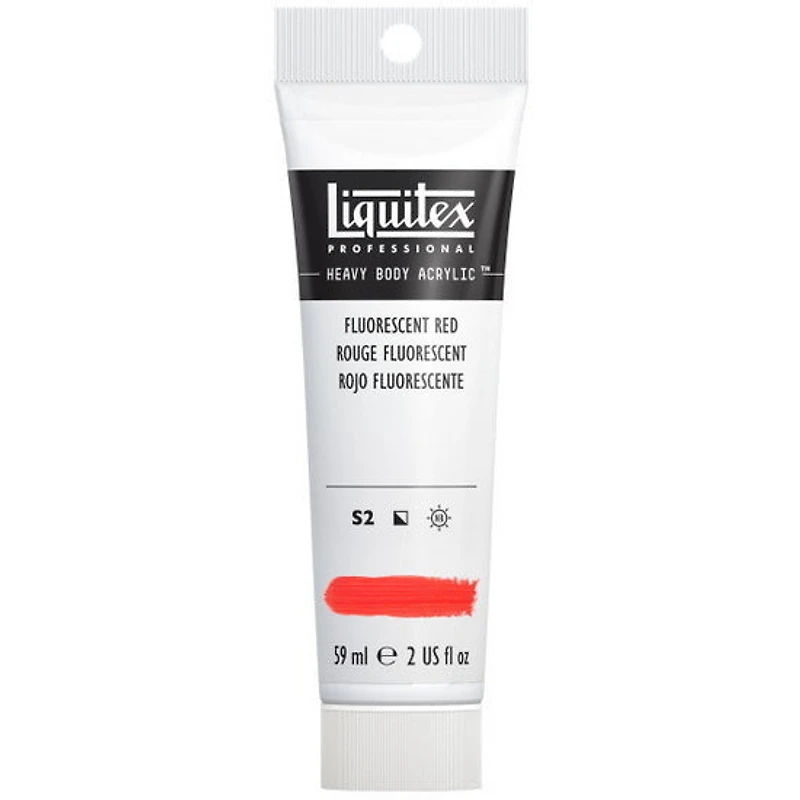 Acrylique hv - 2oz - rouge fluorescent - s2