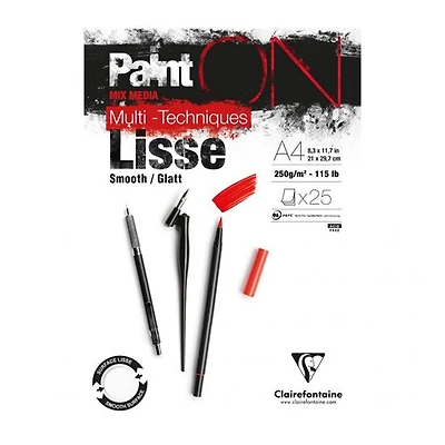 Bloc collé techniques mixtes paint'on - lisse