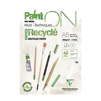 Paint'ON Mixed Media Glued Pad - Recycled - 11.7 X 16.5 INCHES