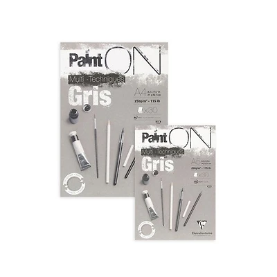 Bloc collé techniques mixtes paint'on