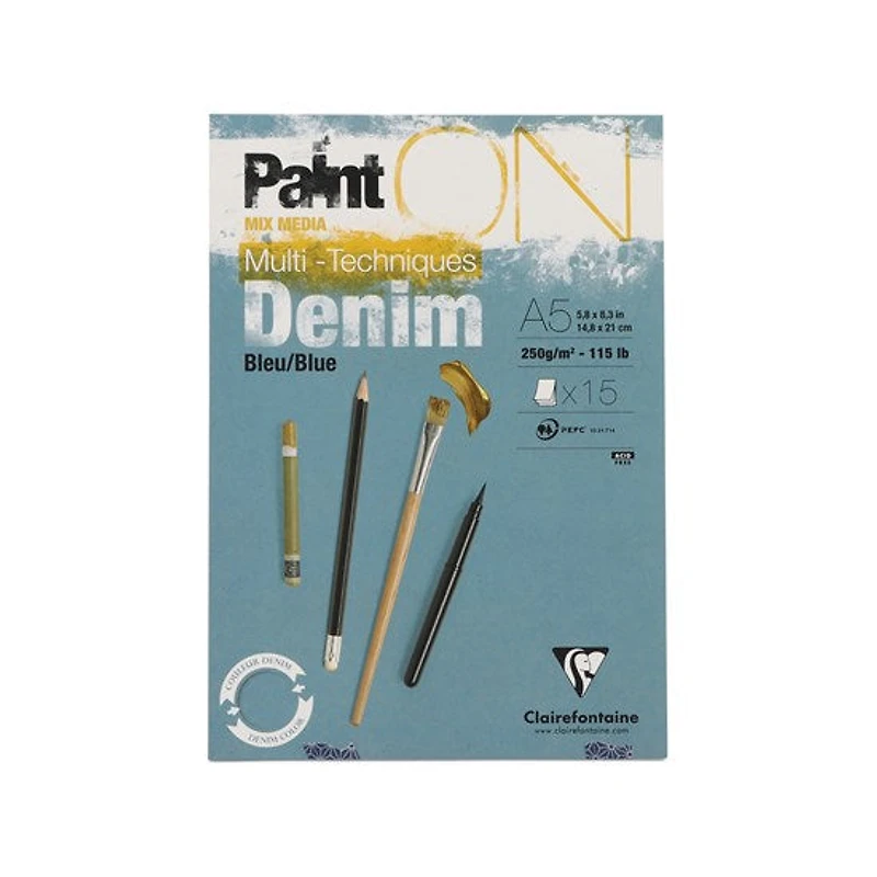 Bloc collé techniques mixtes paint'on