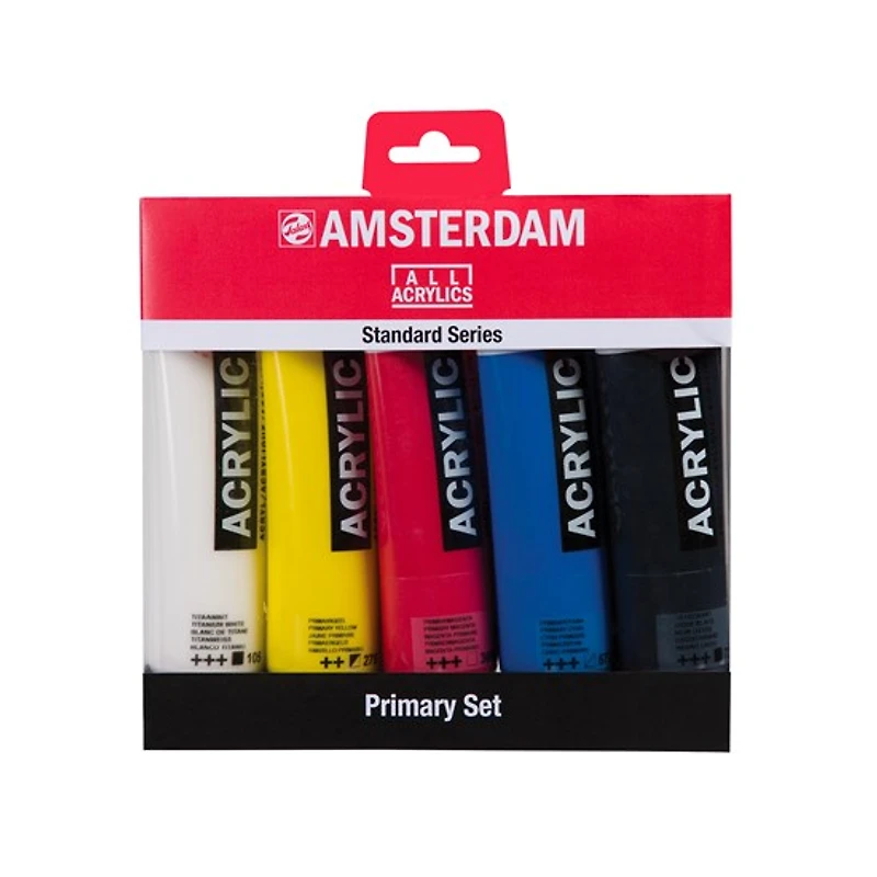 Ens. 5 tubes acrylique amsterdam primaires - 120ml