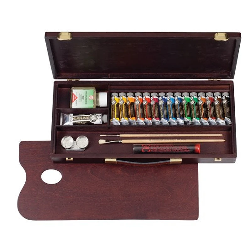 Ens. huile rembrandt coffret traditional