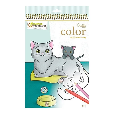 Graffy color : animaux familiers - bilingue
