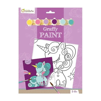 Graffy paint : licorne - bilingue