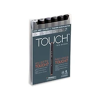 Ens. marqueurs double pointe touch gris froid