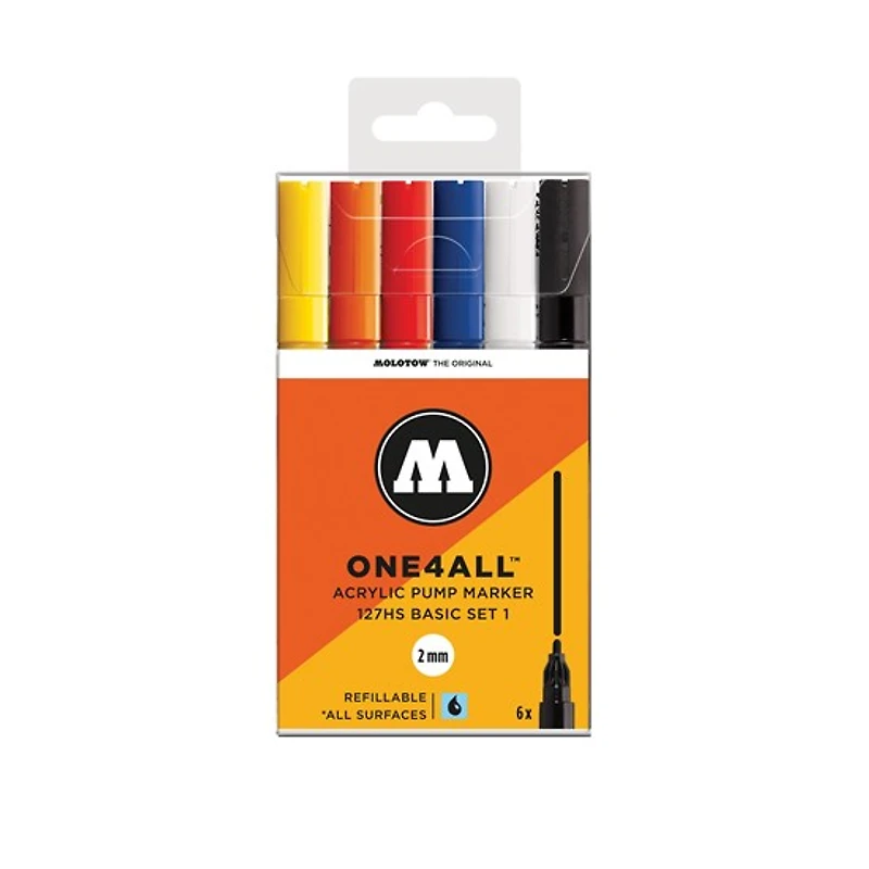 Ens. 6 marqueurs one4all base no. 1