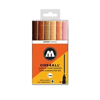 Ens. 6 marqueurs one4all personnage – 2mm