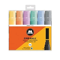 Ens. 6 marqueurs one4all pastel – 15mm