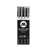 Ens 4 marqueurs molotow noir no. 2