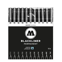 Ens.complet marqueur molotow noir