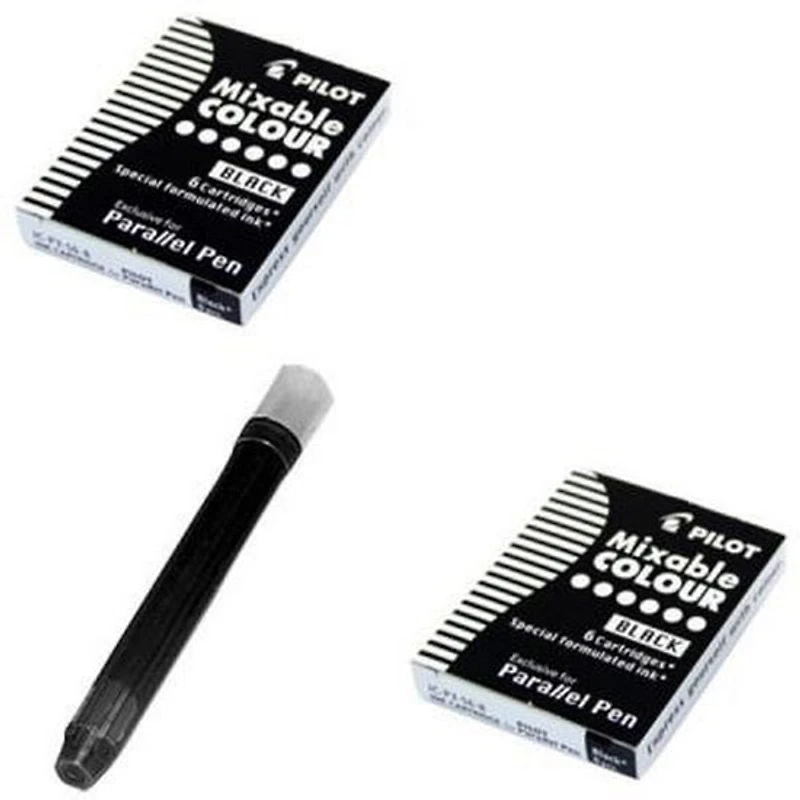 Set of 6 Refill Cartridges Parallel Black