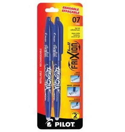 Set of 2 Gel Pens Frixion Blue 0.7mm