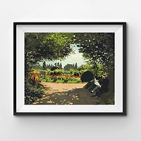 Paint by Numbers Kit - "Adolphe Monet Reading in the Garden, Cla