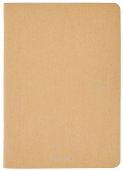 EcoQua Staple-Bound Notebook - BROWN - POINTILLE GRAMPERSQUAREME