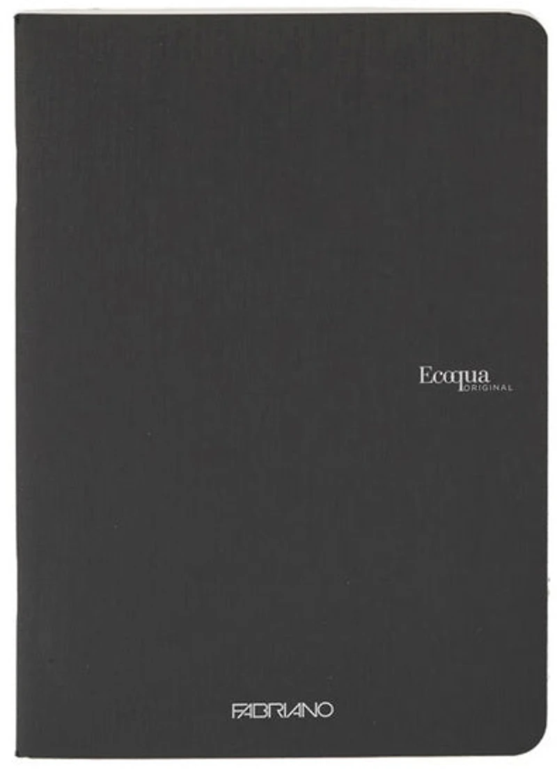 EcoQua Staple-Bound Notebook - BLACK - POINTILLE GRAMPERSQUAREME