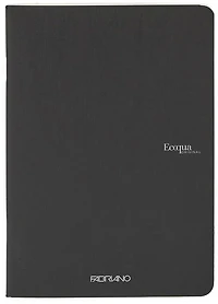 EcoQua Staple-Bound Notebook - BLACK - POINTILLE GRAMPERSQUAREME