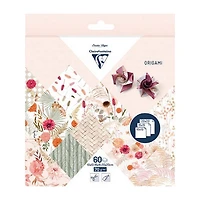 Kit d'origami 60 feuilles - fleurs séchées