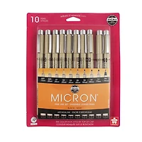 Ens. feutres pigma micron noir lignes fines