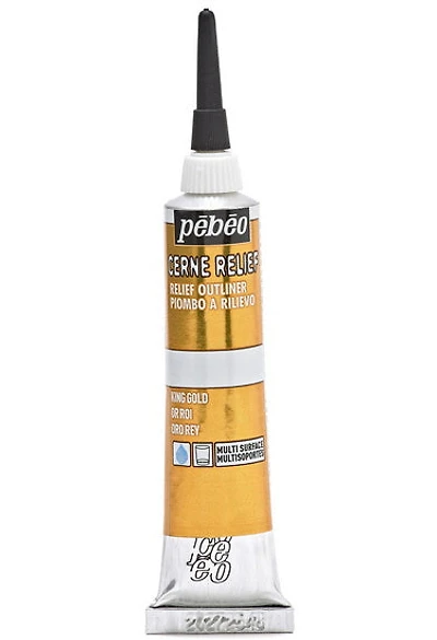 Relief outliner - vitrail - 20ml - king's gold