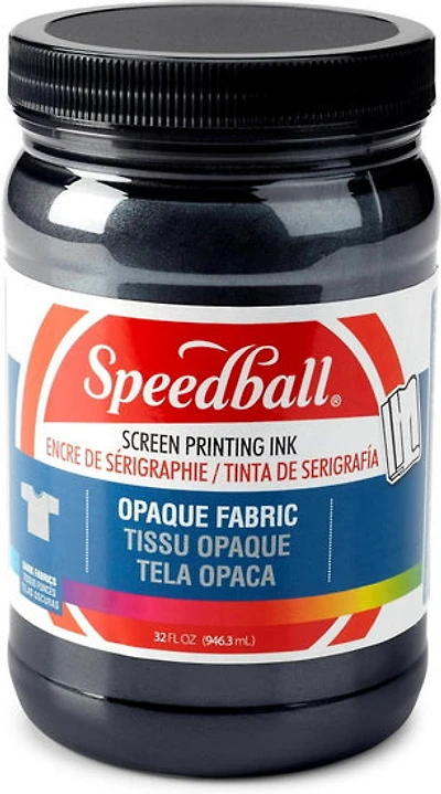 Encre sérigraphie - textile opaque - noir perle - 32oz