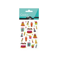 Autocollants cooky - anniversaire