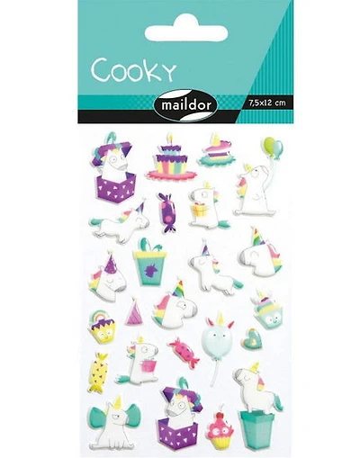**Stickers *cooky* birthday unicorn