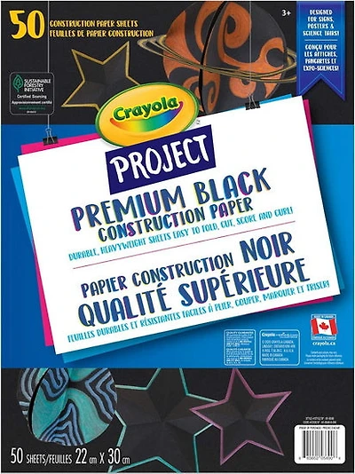 Premium Construction Paper Pad - BLACK