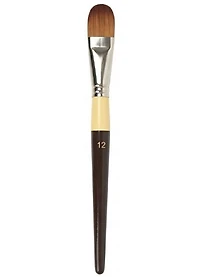 Brush Long Handle/Synthetic Bristles Filbert- #12