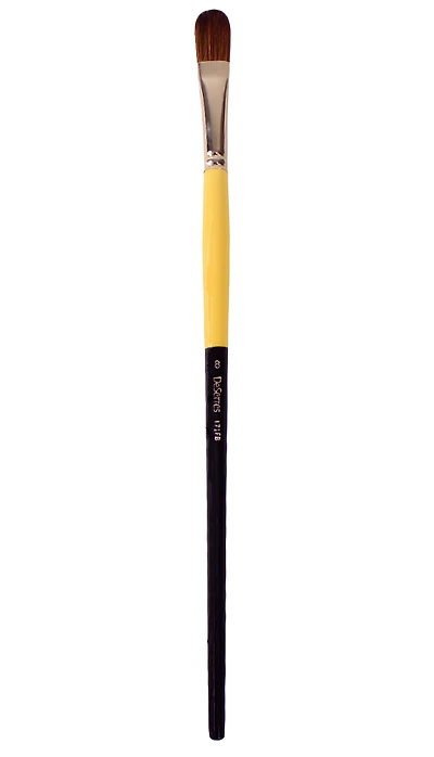 Brush Long Handle/Synthetic Bristles Filbert- #8