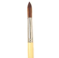 Pinceau manche long/poils synthétiques rond- #6