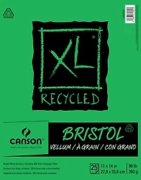 Bloc papier bristol recylé - xl - 96lb - 11x14po (25f)