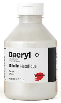 Acrylique liquide zircon métallique - 500ml