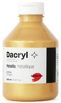 Acrylique liquide citrine métallique - 500ml