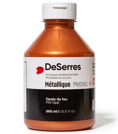 Acrylique liquide opale de feu métallique - 500ml
