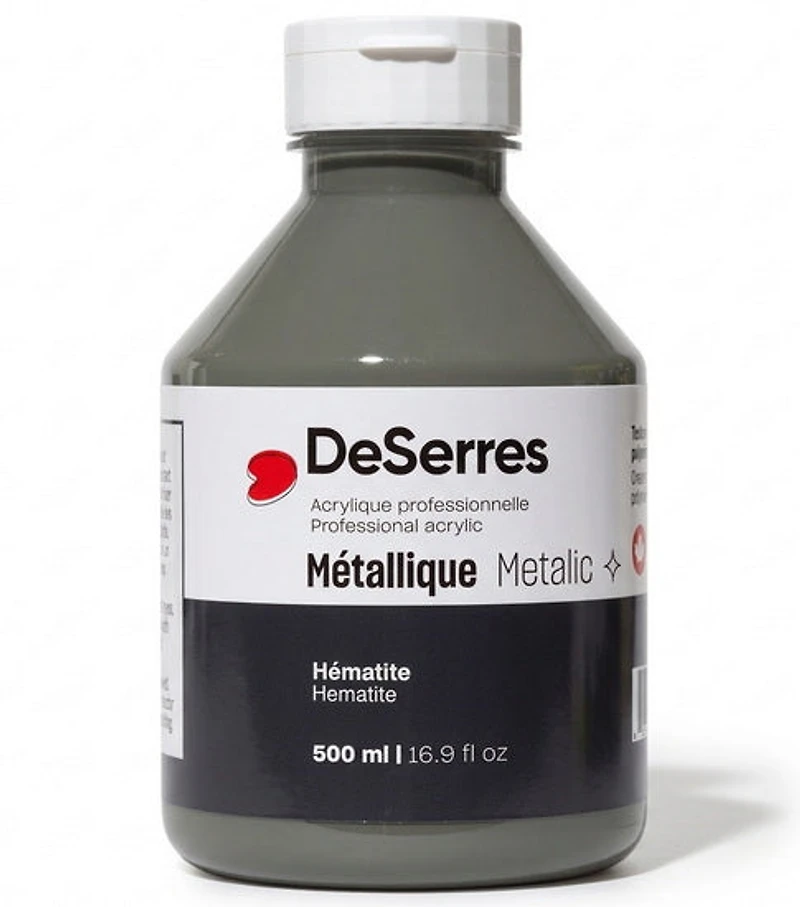 Liquid Acrylic Hematite Metallic - 500ml