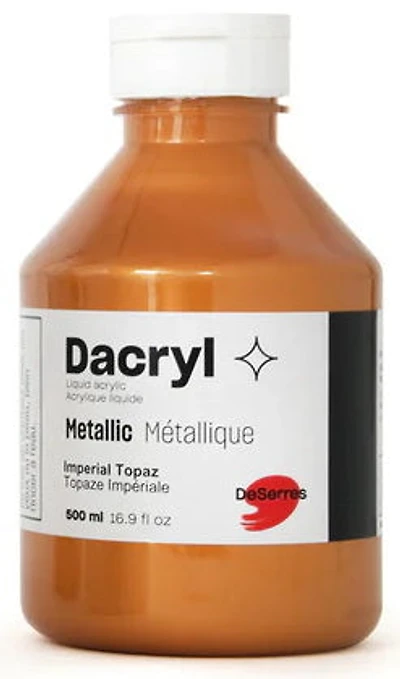 Acrylique liquide topaze impériale métallique - 500ml