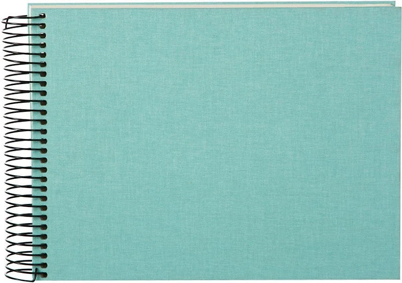 Bella Vista Photo Album &mdash 40 pages 24 x 17 cm Aqua blanc