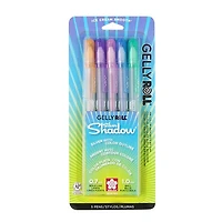 Set of 5 gelly roll silver shadow gel pens