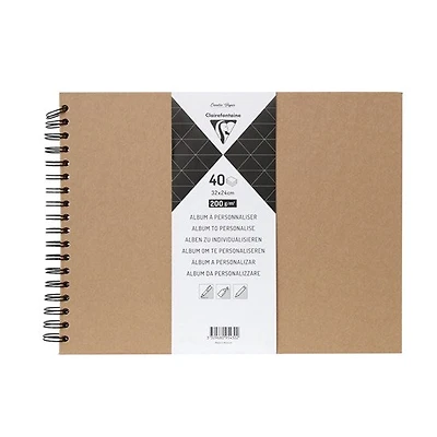 Album kraft à personnaliser - 32 x 24 cm