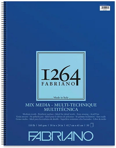 Bloc de papier techniques mixtes 1264 - 18 x 24 pouces inch